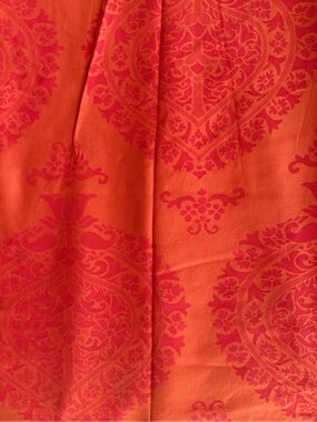 GAIAM Orange and Pink Damask Duvet Cover